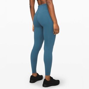 Lululemon fast and free blue leggings